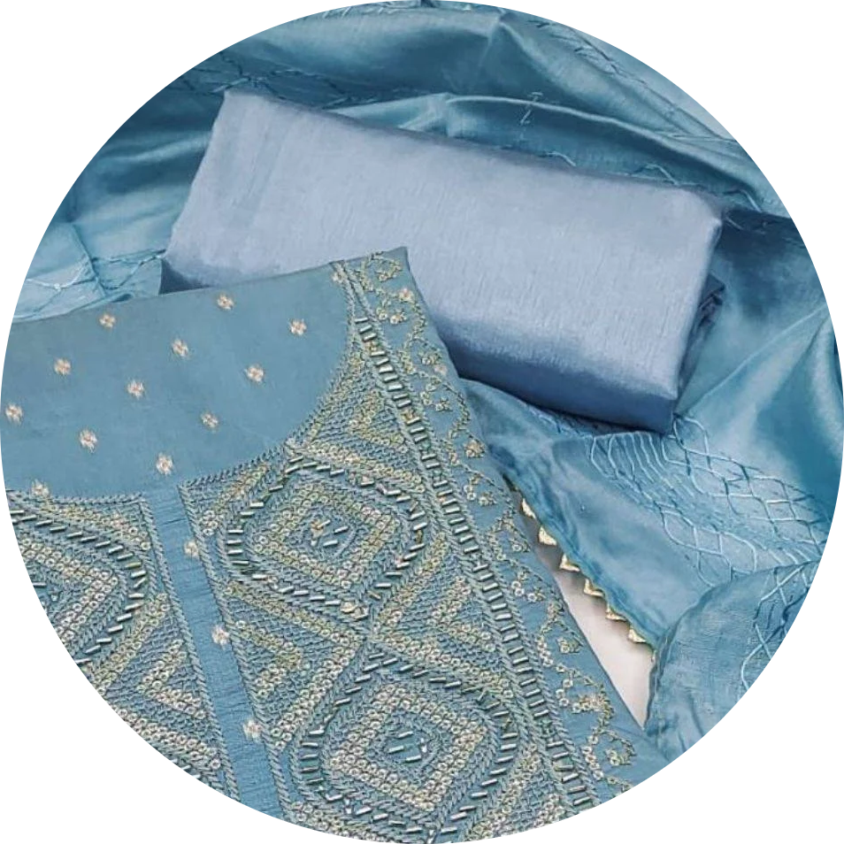 Unstitched Sharara Suit Materials
