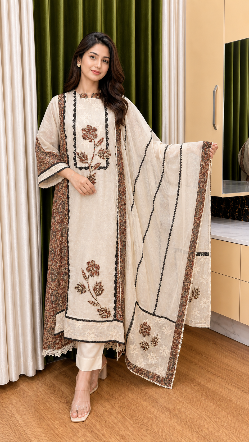Cotton Karachi Unstitched Suit