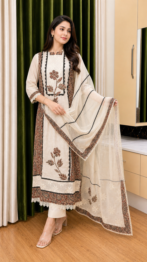 Cotton Karachi Unstitched Suit