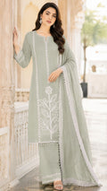 Mul chanderi cotton Unstitched Suit
